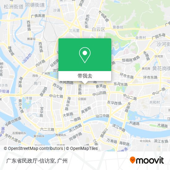 广东省民政厅-信访室地图