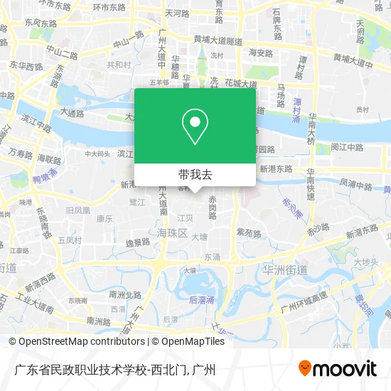 广东省民政职业技术学校-西北门地图