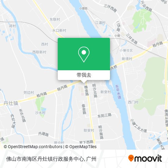 佛山市南海区丹灶镇行政服务中心地图