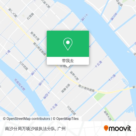 南沙分局万顷沙镇执法分队地图