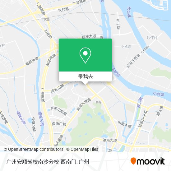 广州安顺驾校南沙分校-西南门地图