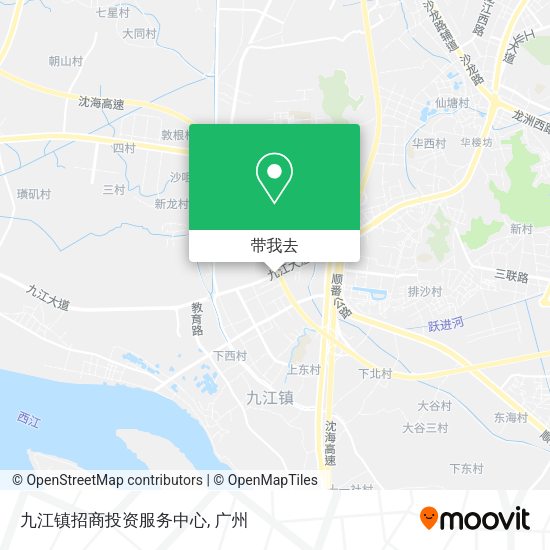 九江镇招商投资服务中心地图