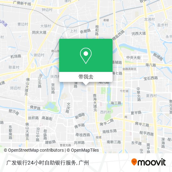 广发银行24小时自助银行服务地图