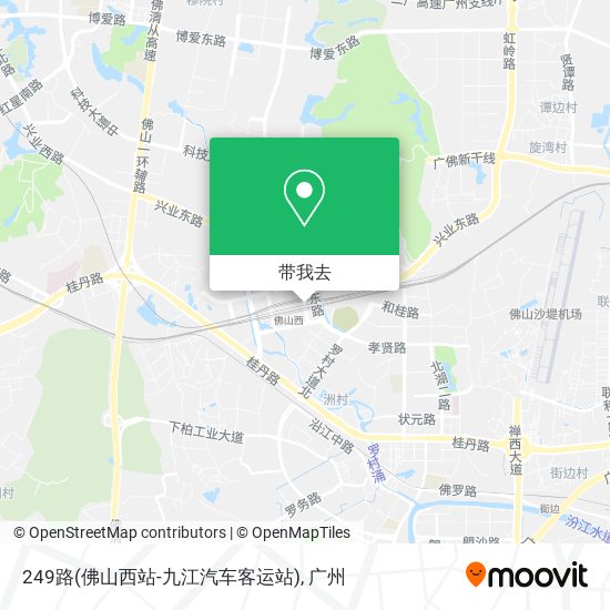 249路(佛山西站-九江汽车客运站)地图