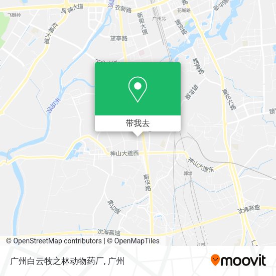 广州白云牧之林动物药厂地图
