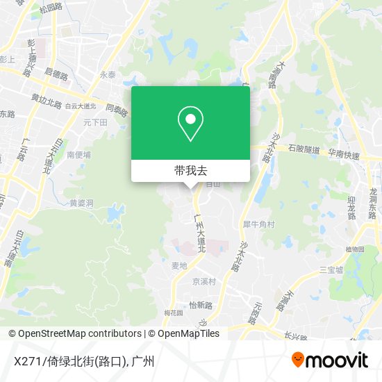 X271/倚绿北街(路口)地图