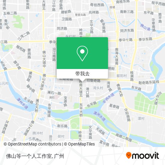 佛山等一个人工作室地图