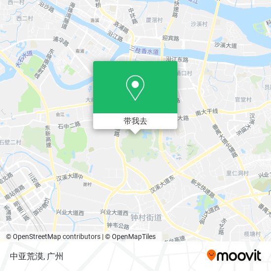 中亚荒漠地图