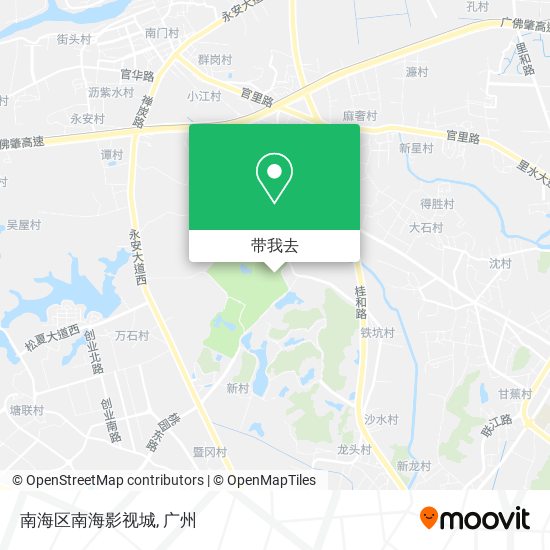 南海区南海影视城地图