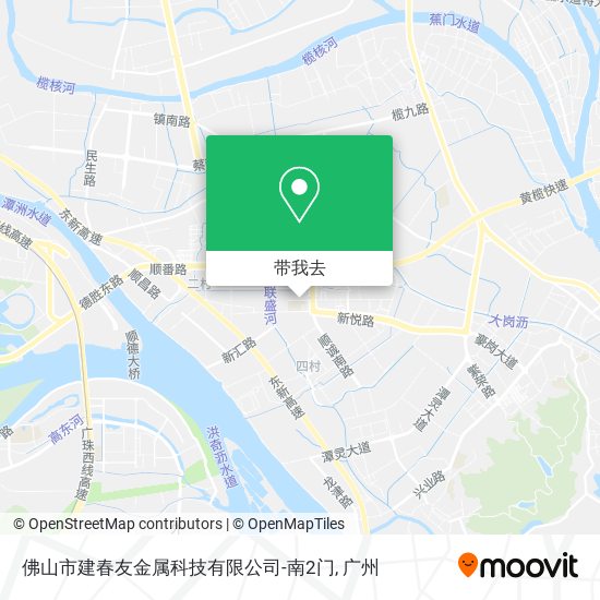 佛山市建春友金属科技有限公司-南2门地图
