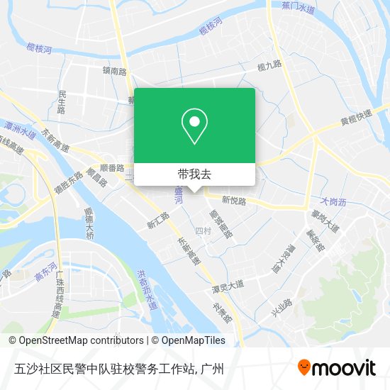 五沙社区民警中队驻校警务工作站地图