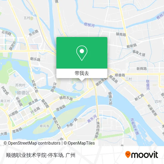 顺德职业技术学院-停车场地图