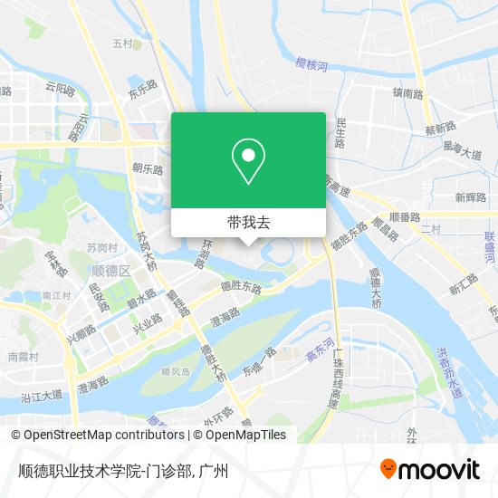 顺德职业技术学院-门诊部地图
