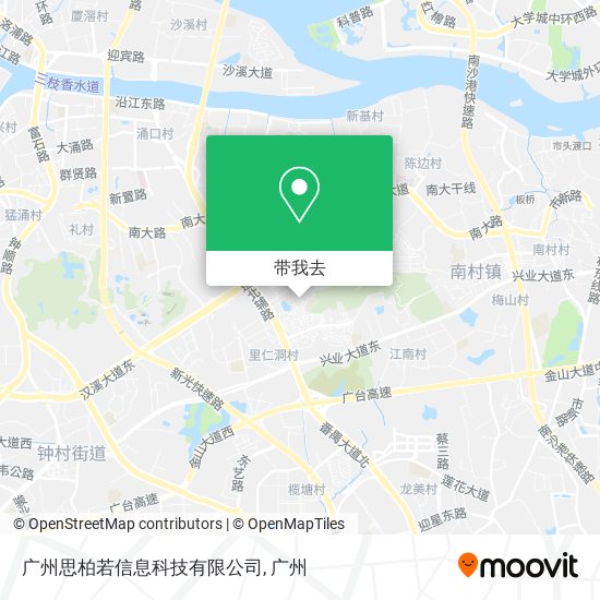 广州思柏若信息科技有限公司地图