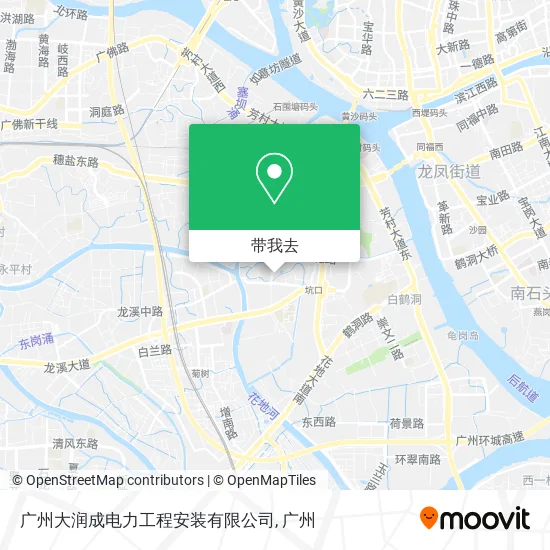 广州大润成电力工程安装有限公司地图