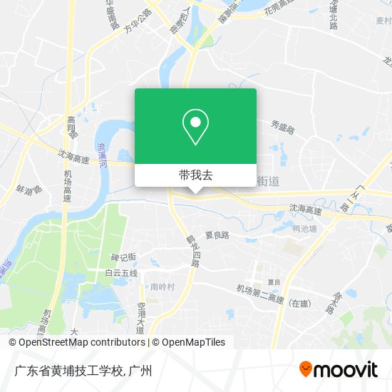广东省黄埔技工学校地图