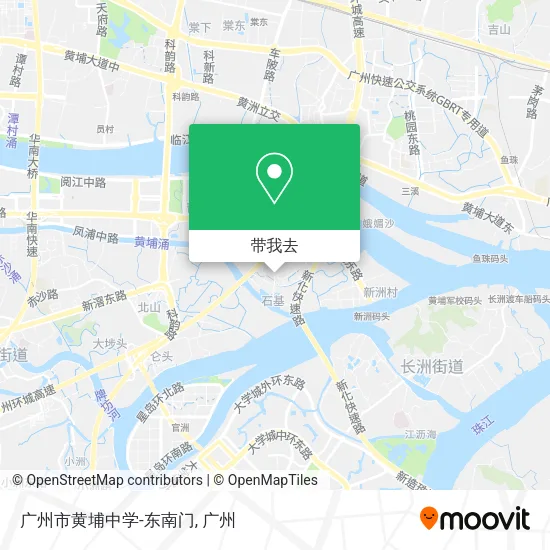广州市黄埔中学-东南门地图