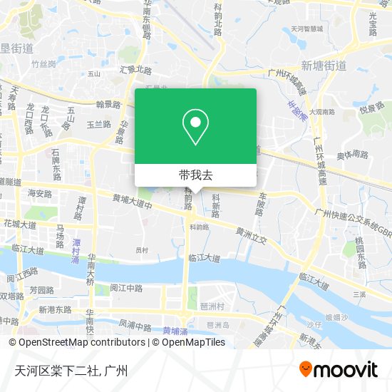 天河区棠下二社地图