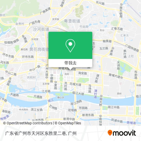 广东省广州市天河区东胜里二巷地图