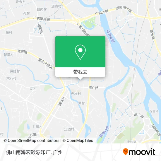 佛山南海宏毅彩印厂地图