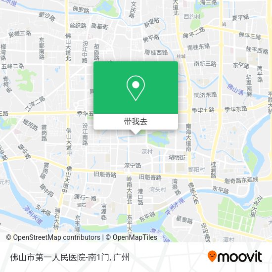 佛山市第一人民医院-南1门地图