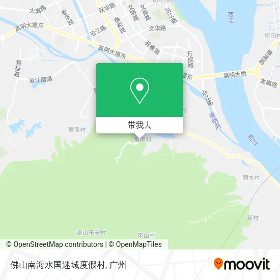佛山南海水国迷城度假村地图
