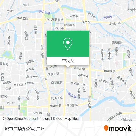 城市广场办公室地图