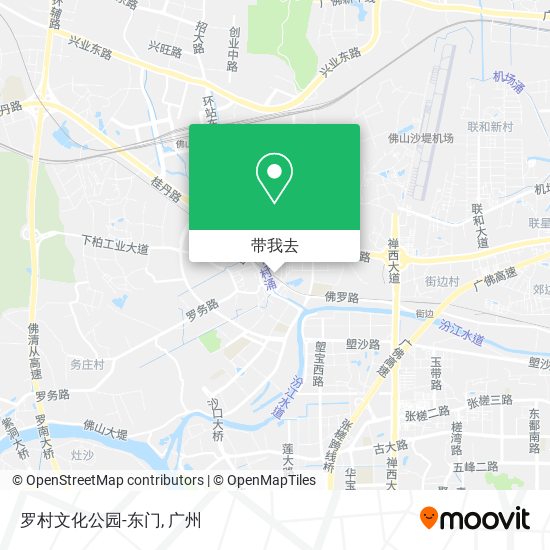 罗村文化公园-东门地图