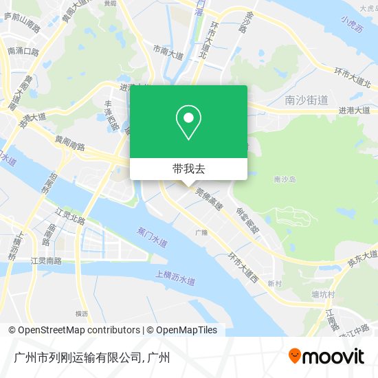 广州市列刚运输有限公司地图