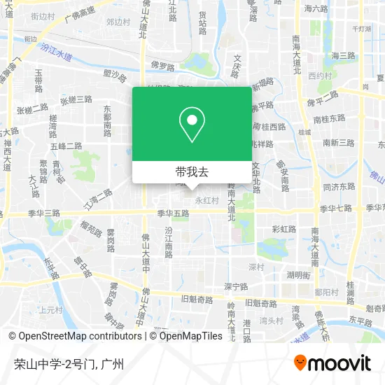荣山中学-2号门地图
