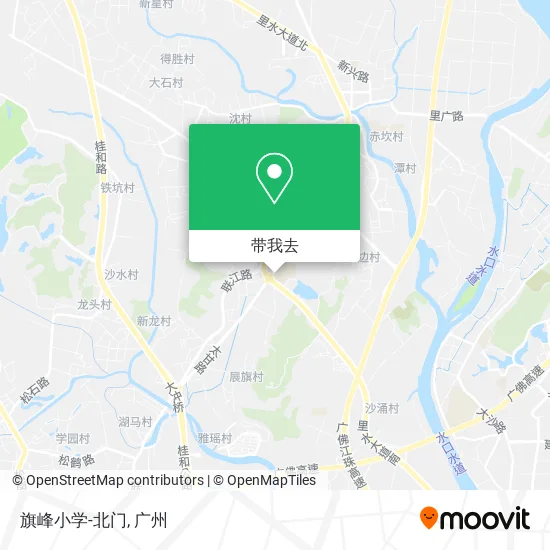 旗峰小学-北门地图