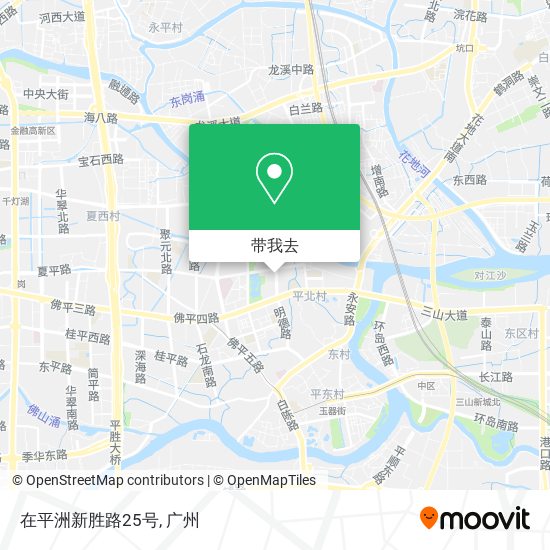 在平洲新胜路25号地图