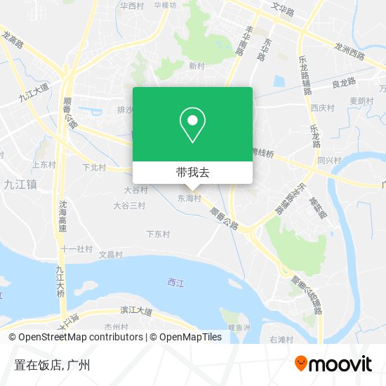 置在饭店地图