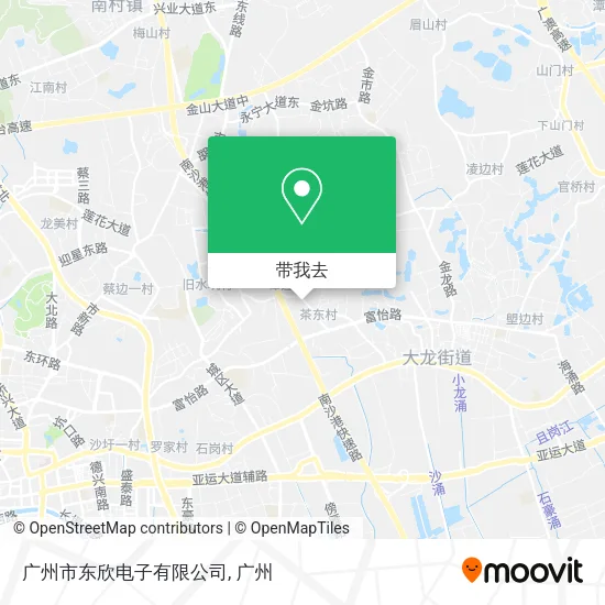 广州市东欣电子有限公司地图