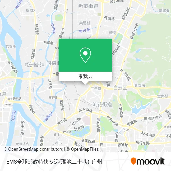 EMS全球邮政特快专递(瑶池二十巷)地图