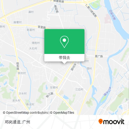 邓岗通道地图