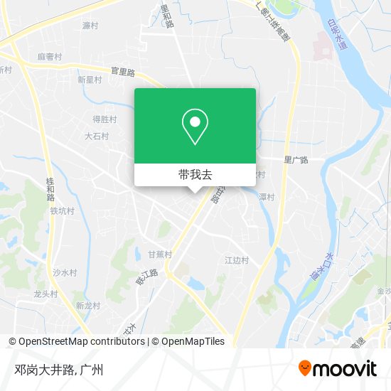 邓岗大井路地图