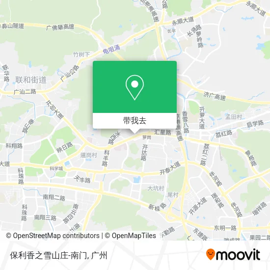 保利香之雪山庄-南门地图