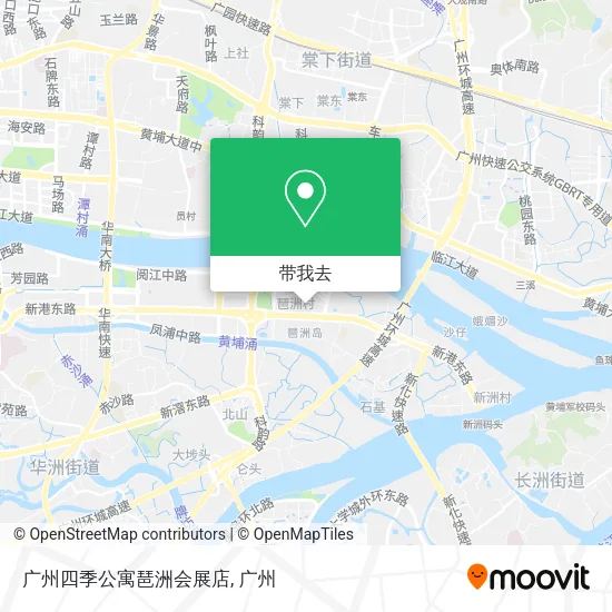 广州四季公寓琶洲会展店地图