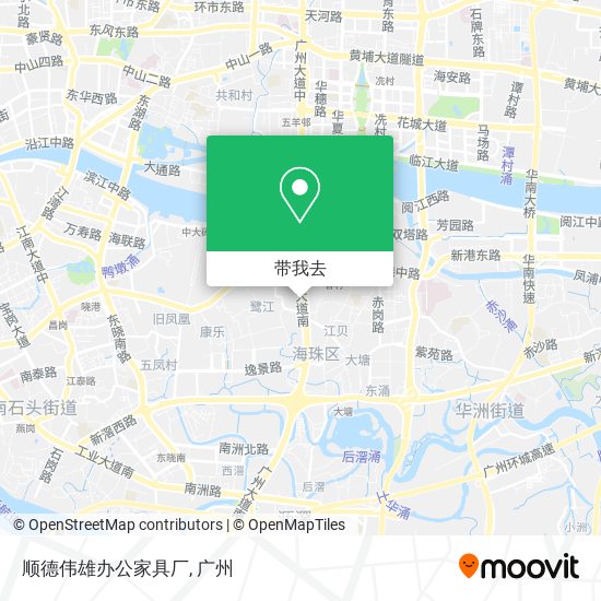 顺德伟雄办公家具厂地图