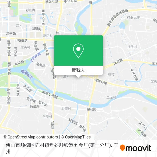 佛山市顺德区陈村镇辉雄顺锻造五金厂(第一分厂)地图