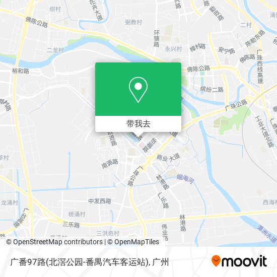广番97路(北滘公园-番禺汽车客运站)地图