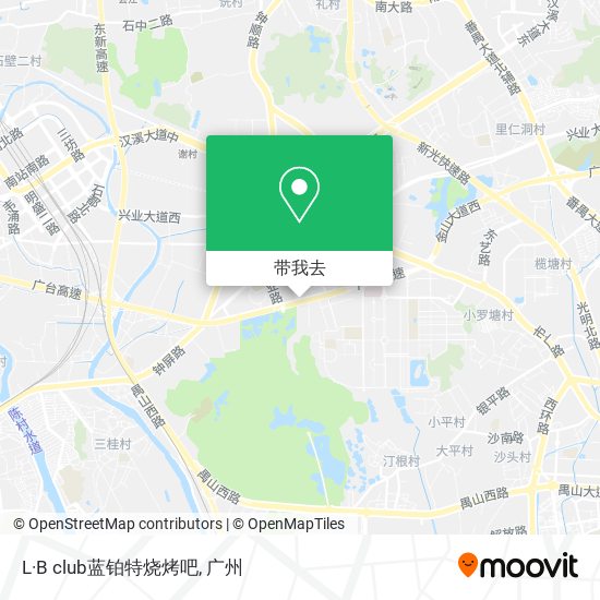 L·B club蓝铂特烧烤吧地图