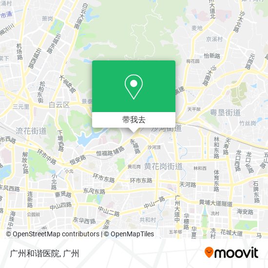 广州和谐医院地图