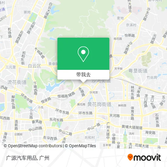 广源汽车用品地图