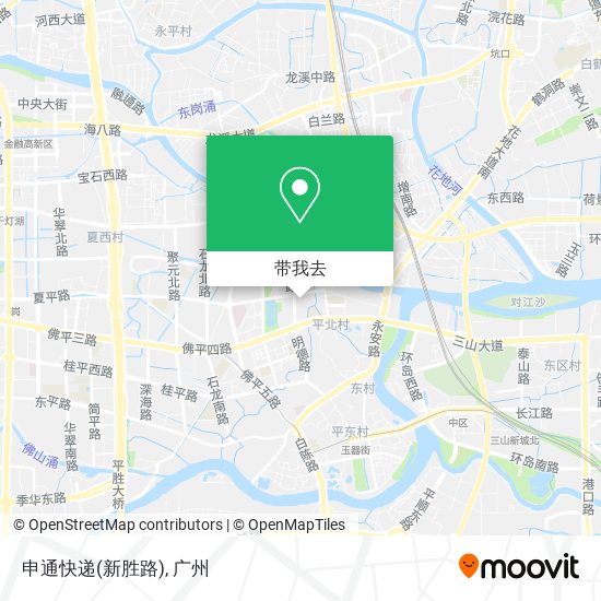 申通快递(新胜路)地图