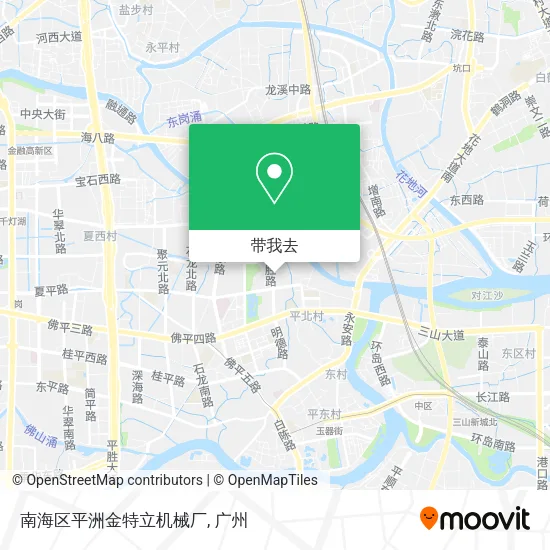 南海区平洲金特立机械厂地图