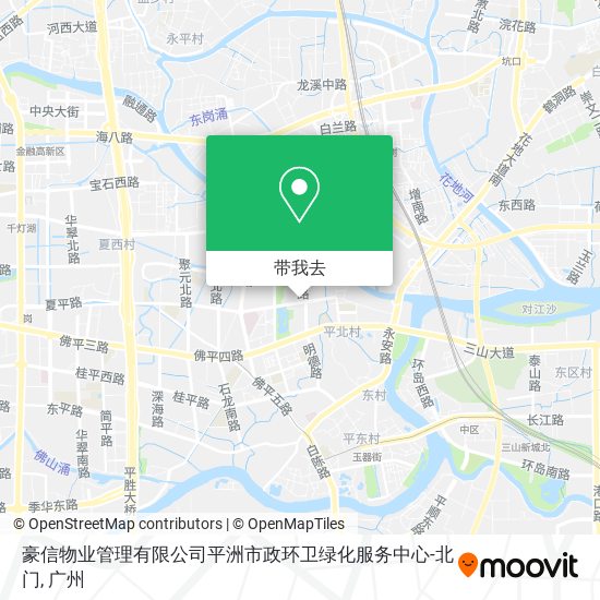豪信物业管理有限公司平洲市政环卫绿化服务中心-北门地图