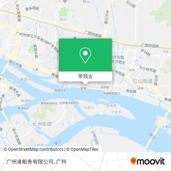 广州港船务有限公司地图