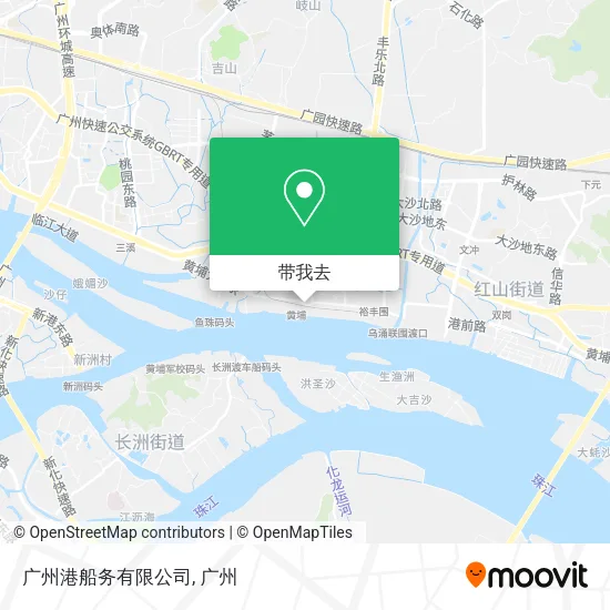 广州港船务有限公司地图